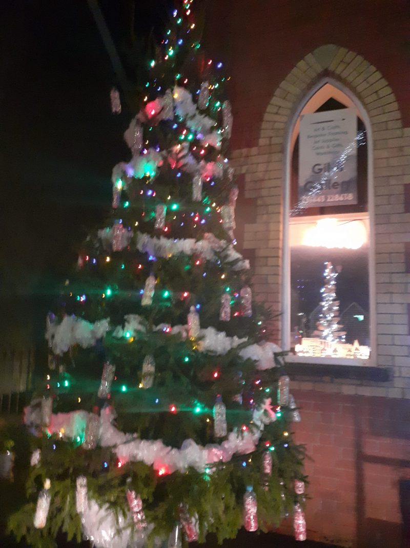 Pontyclun's recycling Christmas Tree 2019